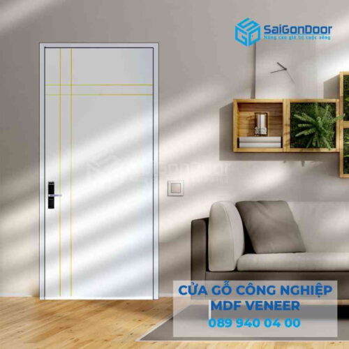 Cửa Gỗ MDF Veneer P1R4a 2