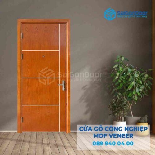Cửa Gỗ MDF veneer P1R4 xoan dao