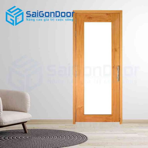Cửa Gỗ MDF veneer o kinh