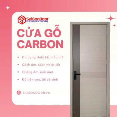 Cửa Gỗ Carbon – Sang Trọng Vượt Trội, Bền Bỉ Vĩnh Cửu