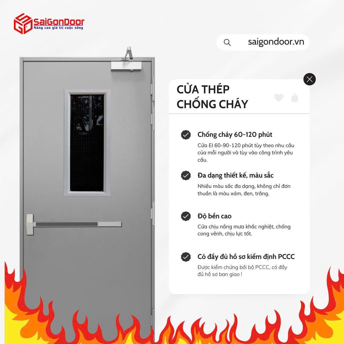 Cửa Thép Chống Cháy: Giải Pháp Bảo Vệ Toàn Diện Cho Mọi Công Trình