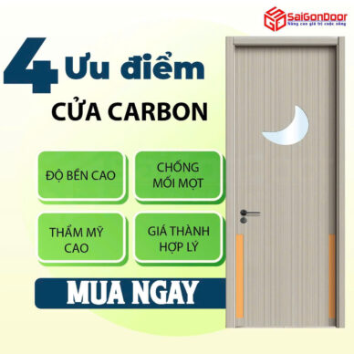 Cửa gỗ Carbon: Bước đột phá công nghệ mới cho không gian sống hiện đại và bền bỉ